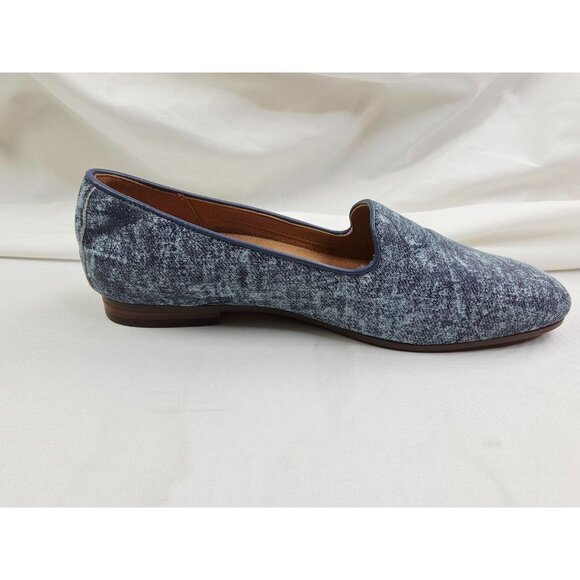 Vionic Size 6.5 Womens Willa ii Blue Slip On Flat Embroidered Logo Loafers NEW - Picture 3 of 13